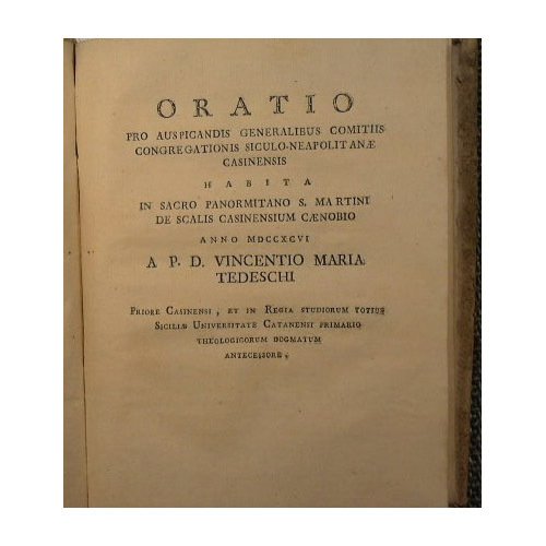 Oratio in Matheseos Laudem Habita in Sacro Catanensi S.Nicolai. + …