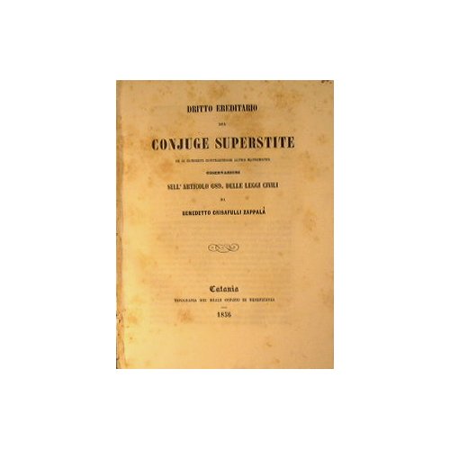 Dritto ereditario del Conjuge superstite