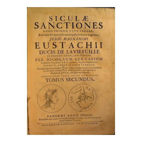 Siculae sanctiones nunc primum typis excusae, aut extra corpus Juris …