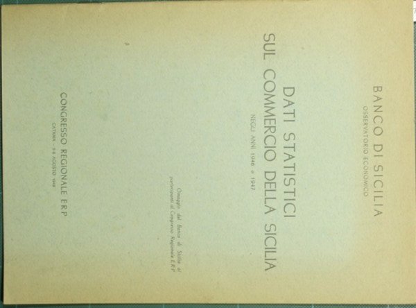 Dati statistici sul commercio della Sicilia negli anni 1946 e …