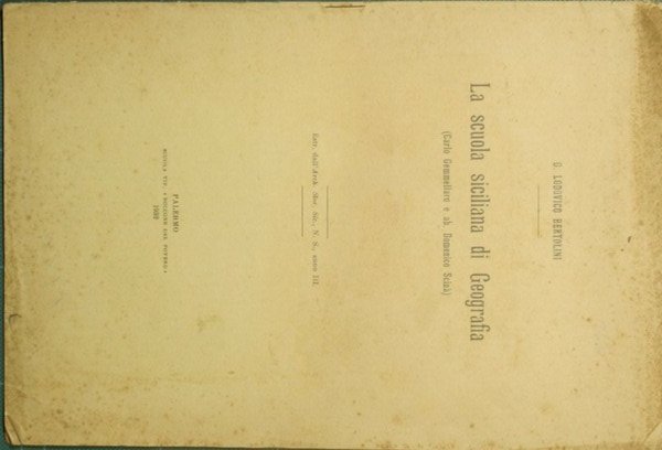 La scuola siciliana di Geografia