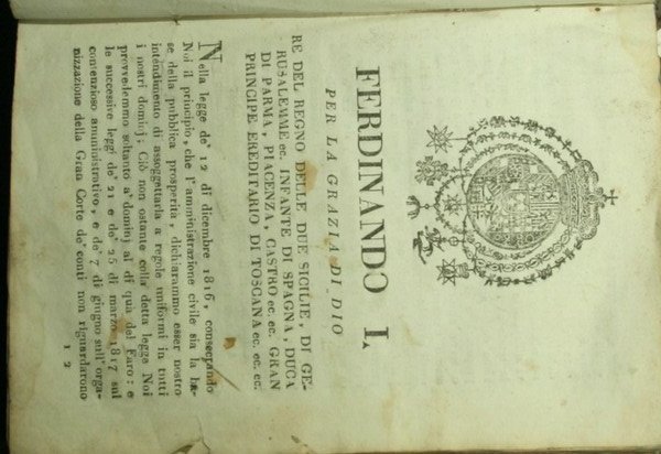 Statuti dell'amministrazione civile in Sicilia. Parte I