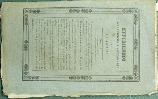 Effemeridi scientifiche e letterarie per la Sicilia. N. 45 - Gennaro 1837