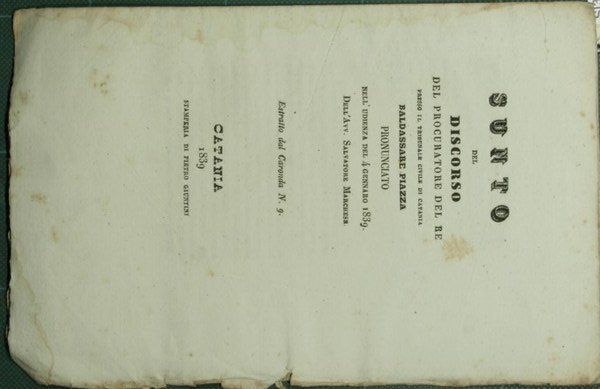 Sunto del discorso del procuratore del Re presso il Tribunale … | Immagine Gallery 1