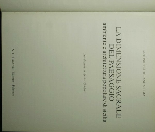 La dimensione sacrale del paesaggio