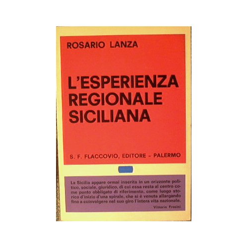 L'esperienza Regionale Siciliana