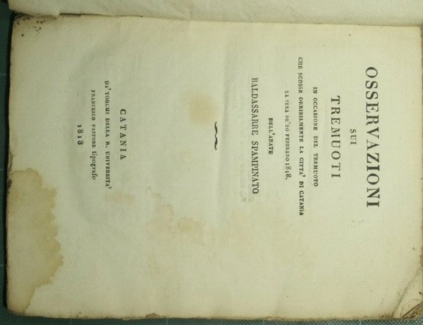 Osservazioni sui tremuoti in occasione del tremuoto che scosse orribilmente …