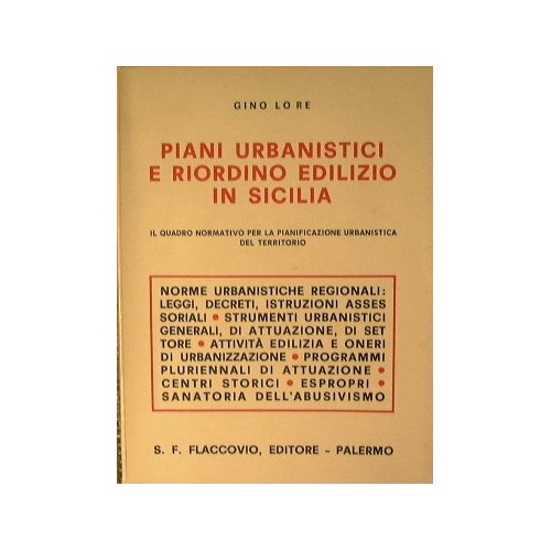 Piani urbanistici e riordino edilizio in Sicilia