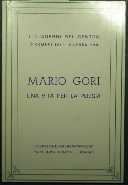 Mario Gori una vita per la poesia