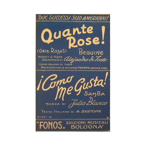 Quante Rose ( beguine ) - Como me gusta ( …