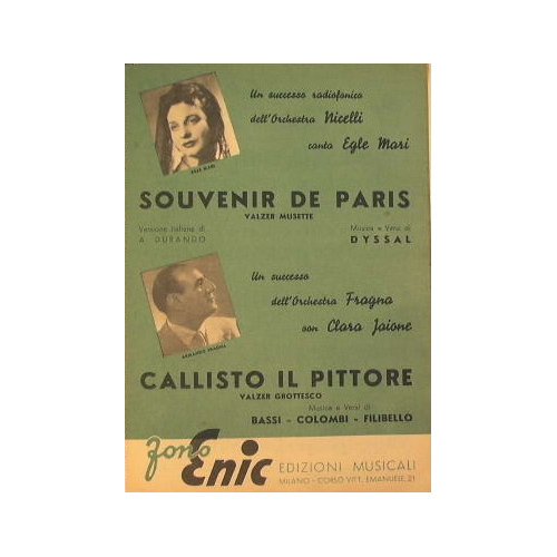 Souvenir de Paris ( valzer musette ) - Callisto il …