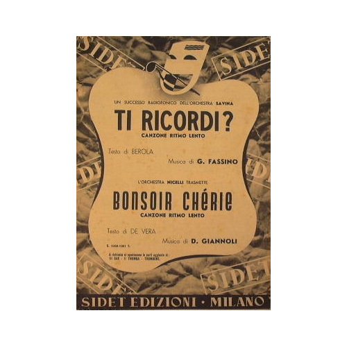 Ti ricordi ? ( canzone ritmo lento ) - Bonsoir …