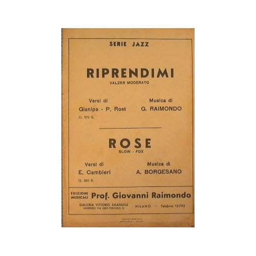 Riprendimi ( valzer moderato ) - Rose ( slow fox …
