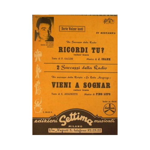 Ricordi tu? ( valzer lento ) - Vieni a sognar …