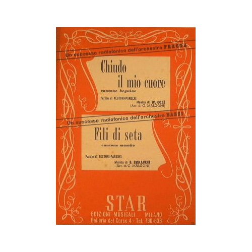 Chiudo il mio cuore ( canzone beguine ) - Fili …