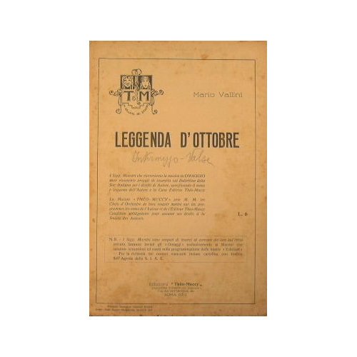 Leggenda D'Ottobre ( intermezzo valse )