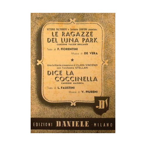 Le ragazze del luna park ( canzone valzer brillante ) …