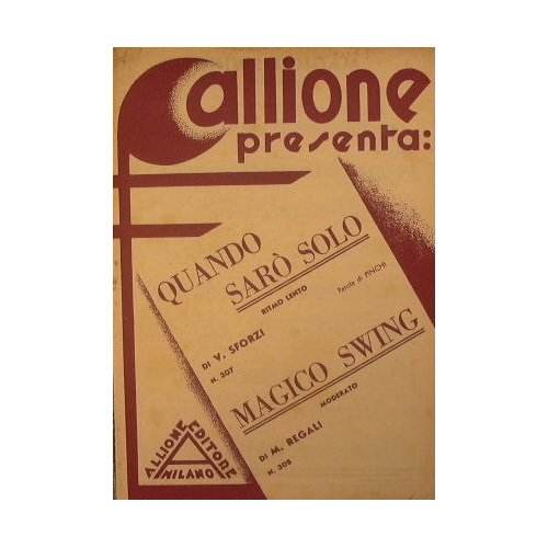 Quando sarò solo ( ritmo lento ) - Magico Swing …