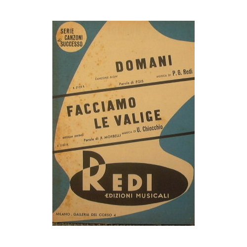 Domani ( canzone slow ) - Facciamo le valige ( …