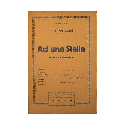 Ad una stella ( serenata hesitation ) ( tempo di …