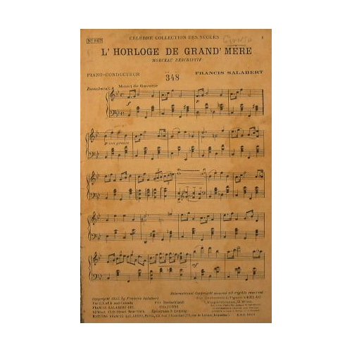 L'Horologe de Grand Mere ( morceau descriptif ) ( mouvt …