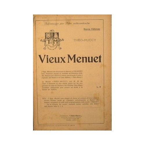 Vieux Menuet ( moderato )