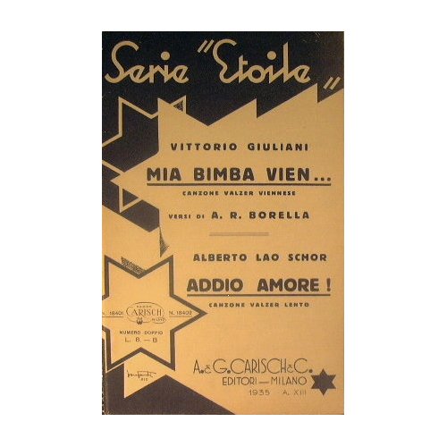 Mia bimba vien ( canzone valzer viennese ) - Addio …