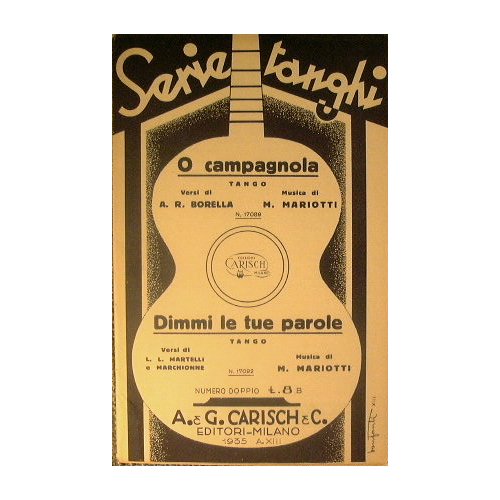 O campagnola ( tango ) - Dimmi le tue parole …