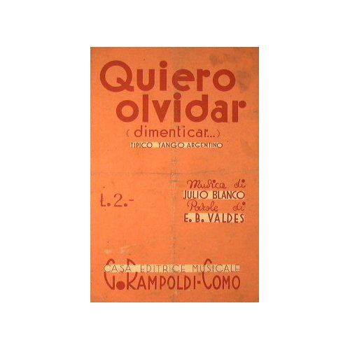 Quiero olvidar…