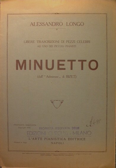 Minuetto dall'Arlesienne di Bizet