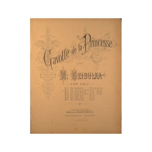 Gavotte de la Princesse. Op 334.