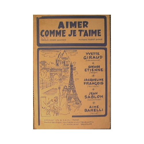 Aimer comme je t'aime