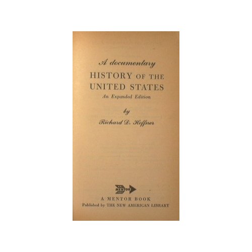 A Documentary History of the United States