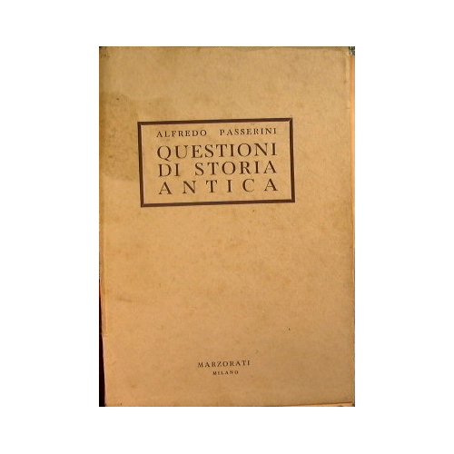 Questioni di storia antica