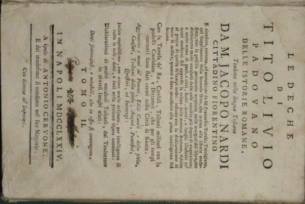 Le deche di Tito Livio padovano delle Istorie romane. Voll. …