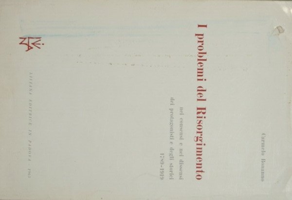 I problemi del Risorgimento | Immagine principale