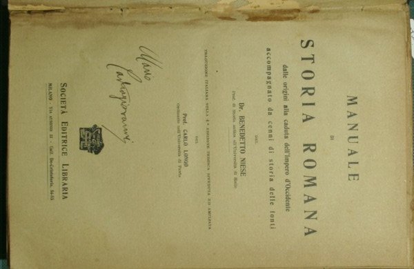 Manuale di storia romana
