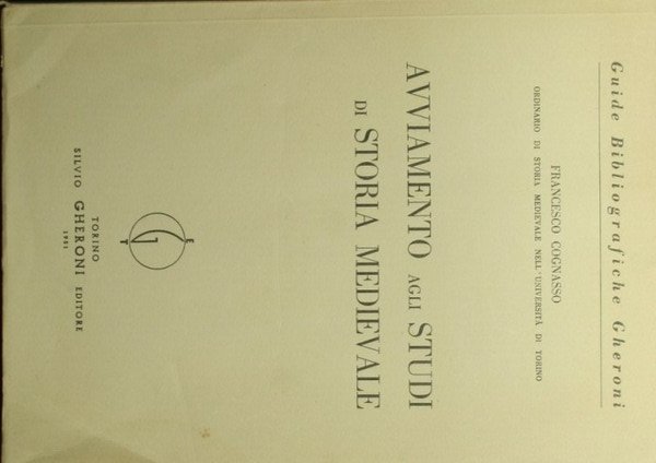 Avviamento agli studi di storia medievale | Immagine principale