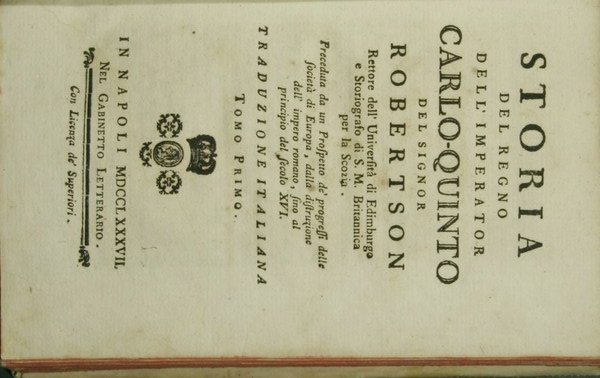 Storia del regno dell'Imperator Carlo quinto