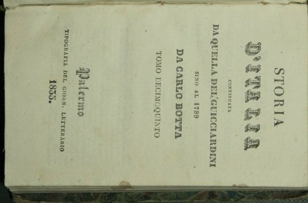 Storia d'Italia continuata da quella del Guicciardini sino al 1789 … | Immagine principale