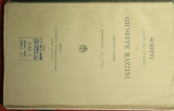 Epistolario - Vol. XVIII | Immagine principale