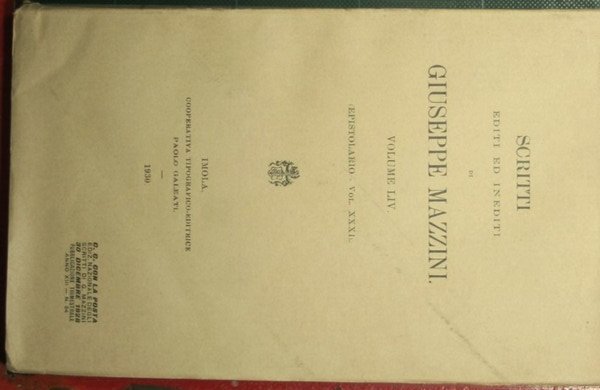 Epistolario - Vol. XXXI | Immagine principale