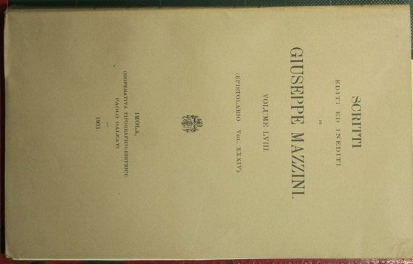 Epistolario - Vol. XXXIV | Immagine principale