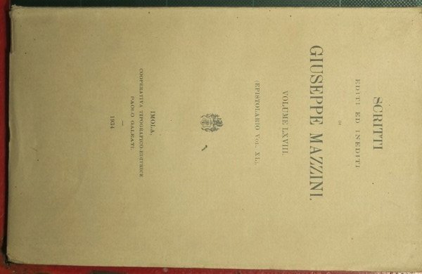 Epistolario - Vol. XL | Immagine principale