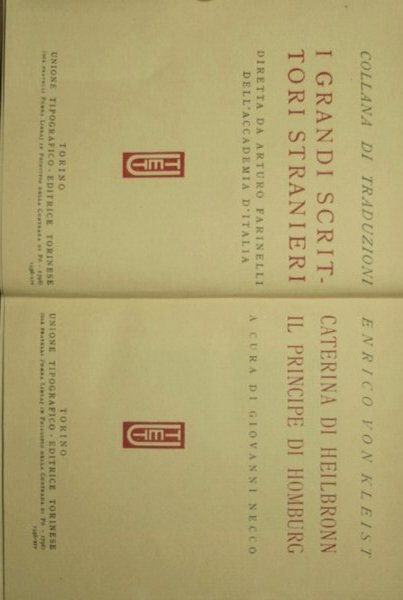 Caterina di Heilbronn. Il principe di Homburg | Immagine principale