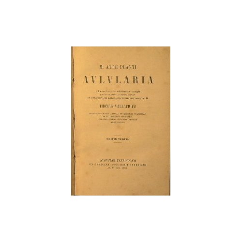 Aulularia unito a Captivi unito a Elementi di prosodia e …