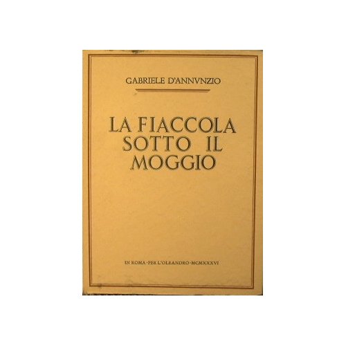 La fiaccola sotto il moggio