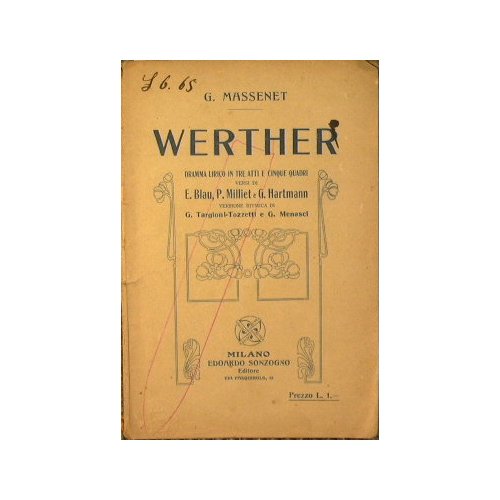 Werther.Dramma lirico