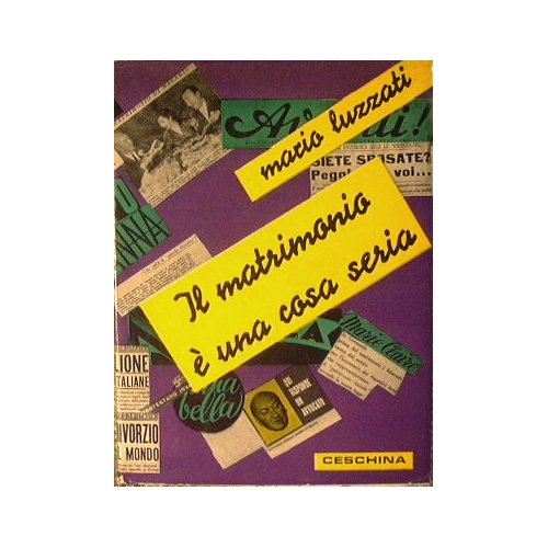 Il matrimonio è una cosa seria.