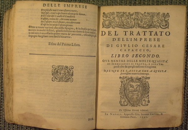 Delle imprese trattato di Giulio Cesare Capaccio. In tre libri …